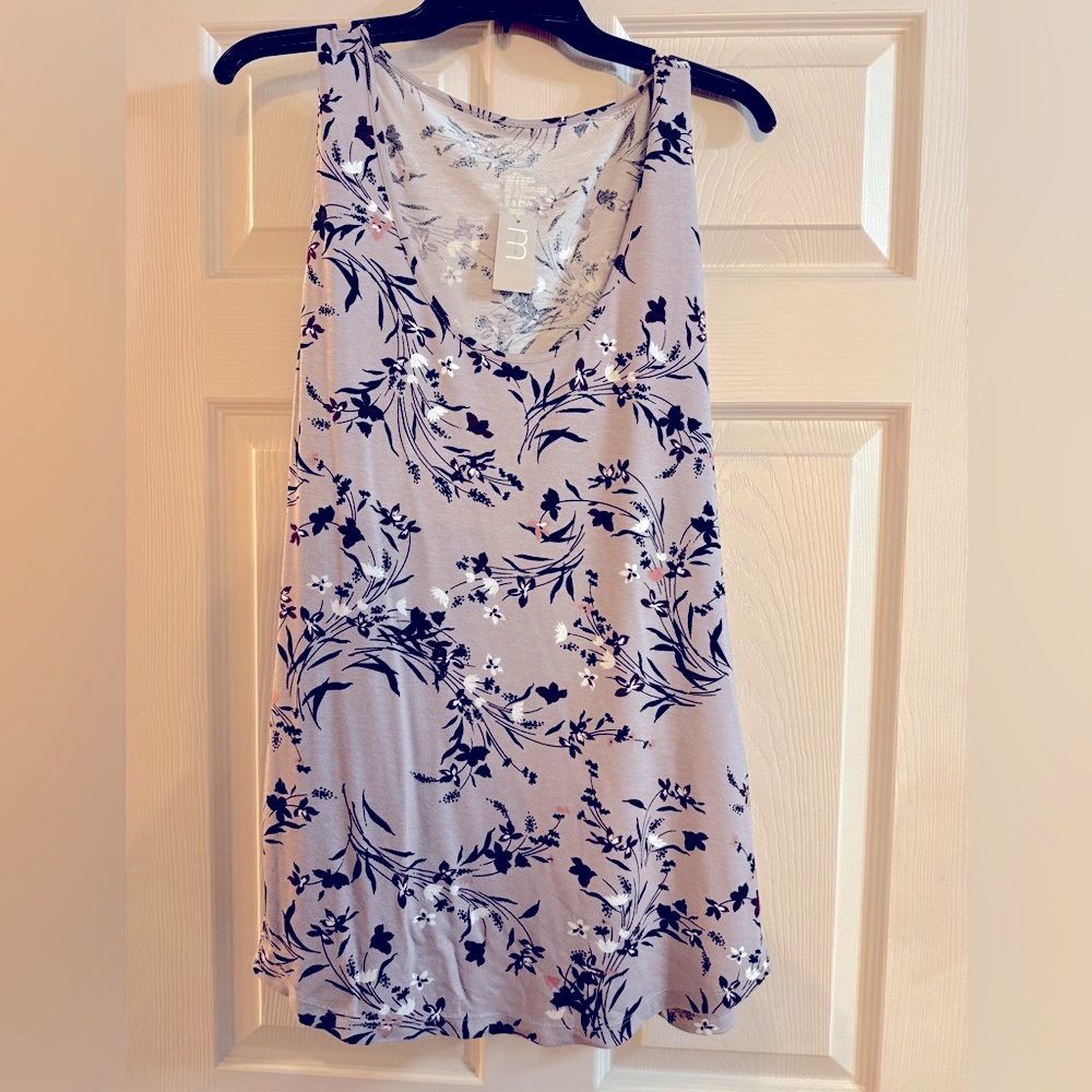 NWT Sz XXL Maurices Gray and Black Pattern Sleveless Top